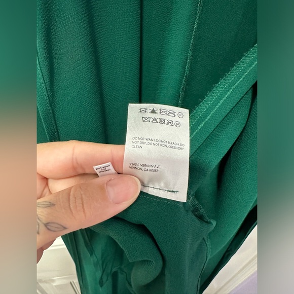 NWT Reformation | Winslow Wrap Dress in Emerald | Size: XS - Picture 14 of 16
